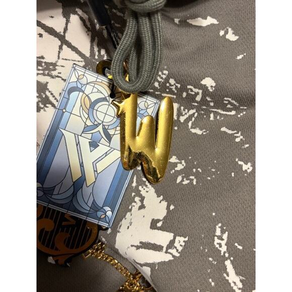 Watson Luxe FOG Fear of God Streetwear Hoodie Large Brown Christ Graphic NWT - Picture 10 of 12